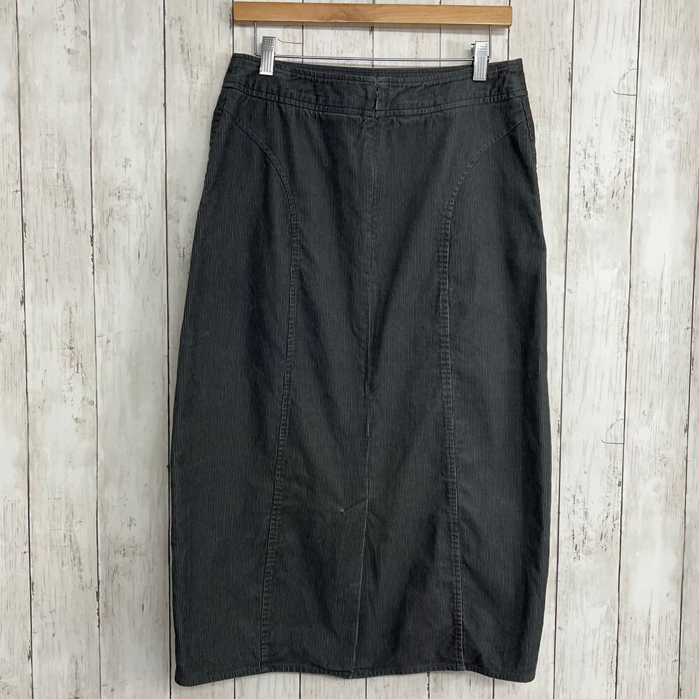 Poetry Dark Gray Corduroy Basic Button Accent War… - image 2